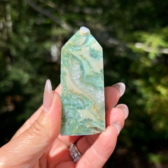 Variscite (1) tower | crystal - Picture 1 of 13